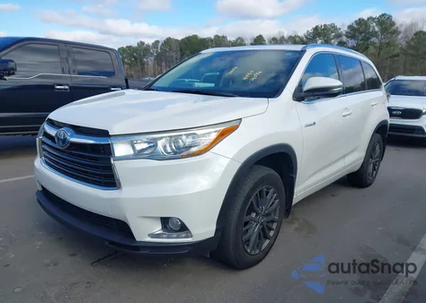 2015 Toyota Highlander Hybrid Limited Platinum V6 z USA, uszkodzony, nr VIN 5TDDCRFH9FS010641